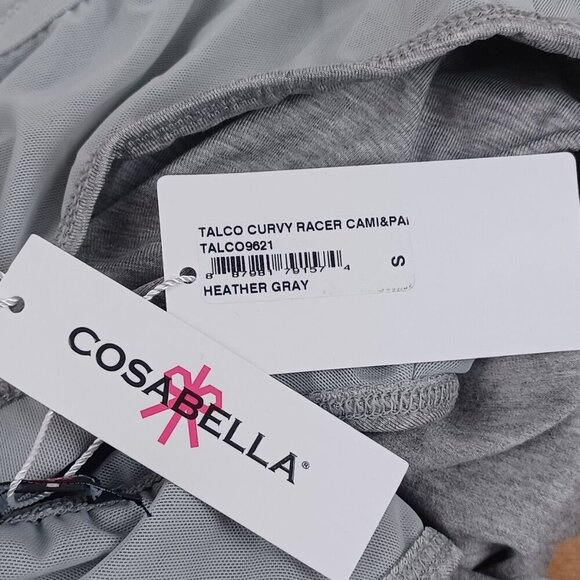 New Cosabella Talco Curvy Racerback Heather Grey Camisole/Pant Pajama Set NWT - Picture 8 of 8